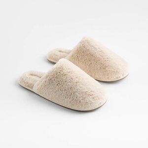 Crate&Barrel Cream Women's Slippers